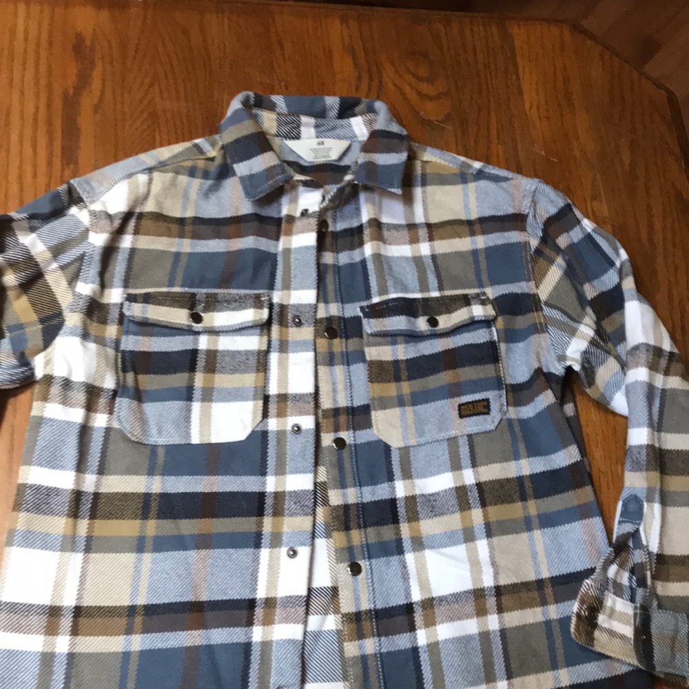 H&M Multicolor Plaid Shirt with Pockets